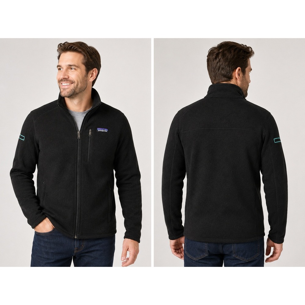 Patagonia Better Sweater Full Zip Fleece Jacket Black Mens Medium 26171
